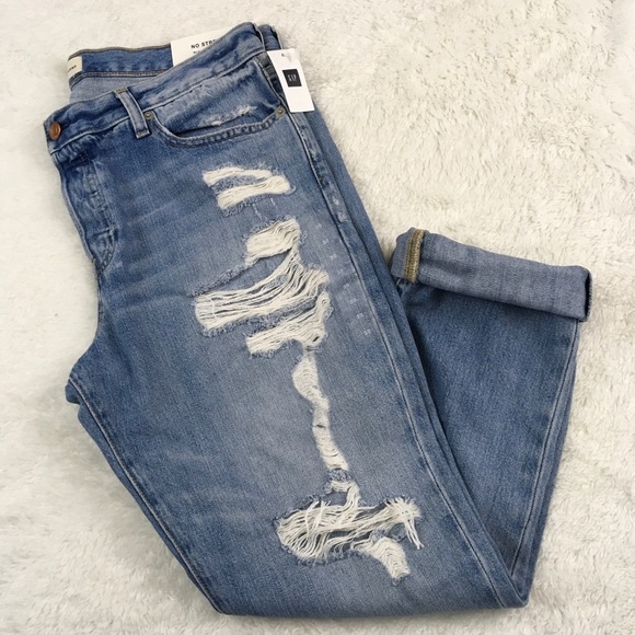 GAP Denim - Gap relaxed destroyed boyfriend jeans w lyocell